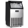 Vibekio Commercial Ice Maker 100 lbs./24 H Freestanding Ice Maker Machine with 33 lbs. Storage Bin in Stainless Steel IM-02