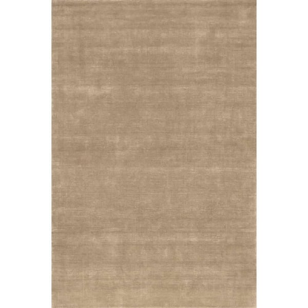 Speckled Wool-Blend Fawn Round 6 ft. Indoor Round Rug