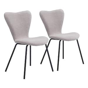 Thibideaux Light Gray 100% Polyester Dining Chair Set - (Set of 2)