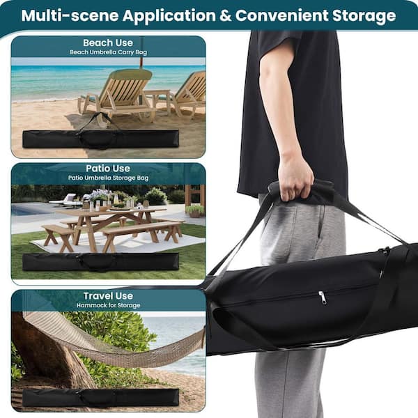 8' patio umbrella replacement canopy MASTERCANOPY Patio Umbrella 10FT Replacement Canopy for 8 Ribs-Khaki