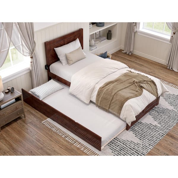 Solid wood twin xl platform deals bed