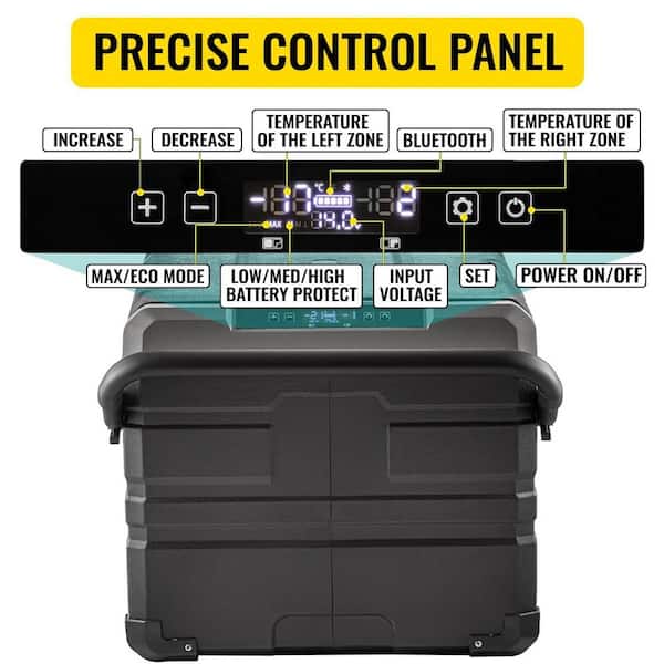3.35 cu. ft. Manual Defrost Portable Car Freezer with Dual