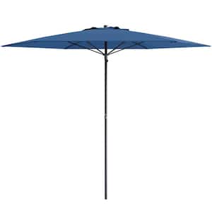 7.5 ft. Steel Beach Umbrella in Blue