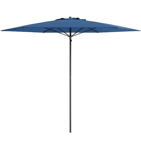 CorLiving 7.5 ft. Steel Beach Umbrella in Blue PPU-690-U - The Home Depot