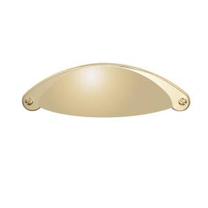 Elgin 2-1/2 in. Center-to-Center Polished Gold Bin Cabinet Pull