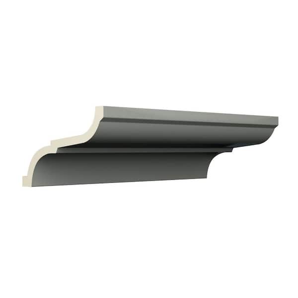 Ekena Millwork Midland 6.25 in. D x 9.625 in. W x 96 in. L Polyurethane Crown Moulding