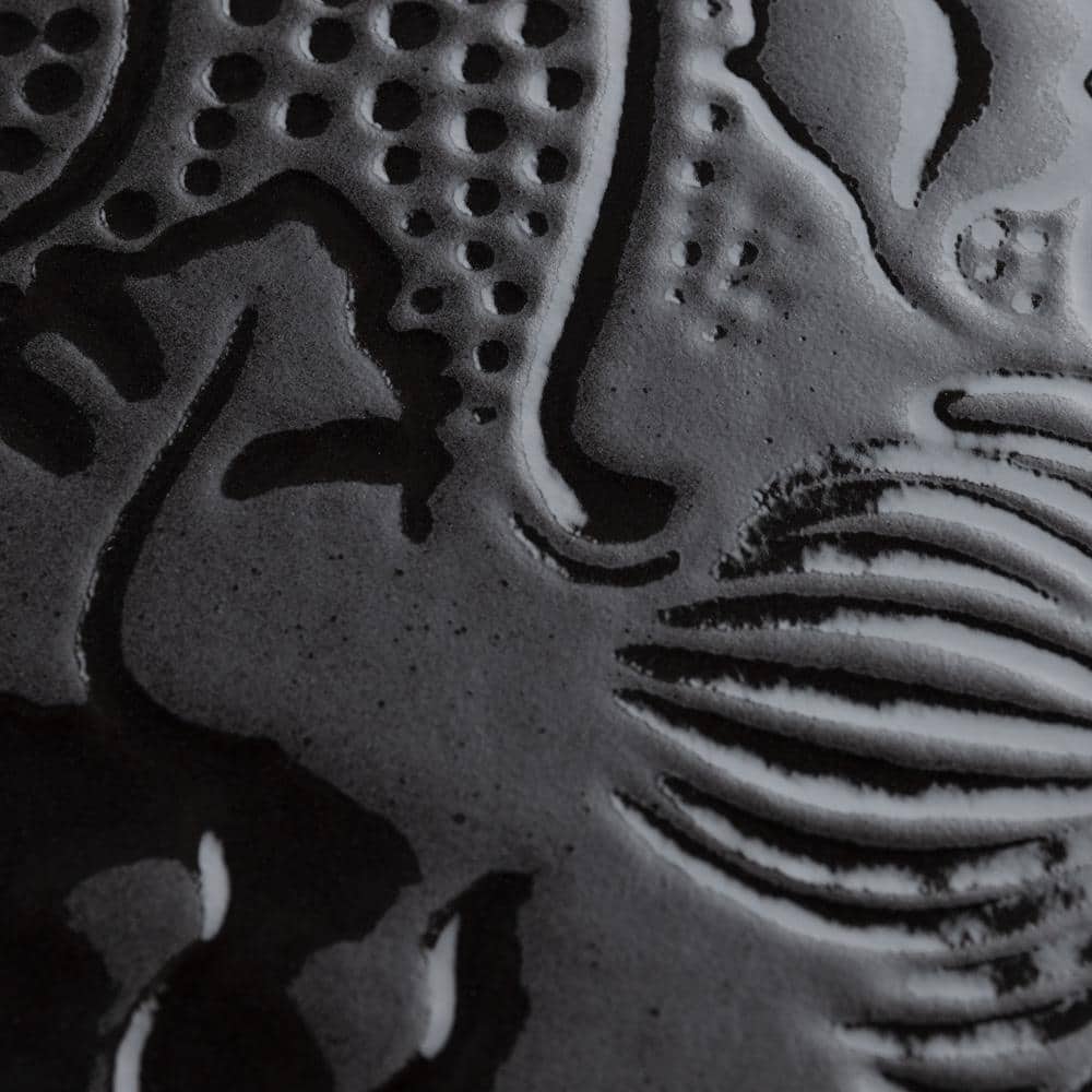 Gaudi Lux Black Porcelain Hexagon Wall and Floor Tile