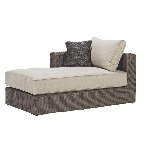 Home Decorators Collection Naples Brown All Weather Wicker Right Arm Outdoor Sectional Chair With Putty Cushions Brickseek - Home Decorators Collection Naples Outdoor Furniture