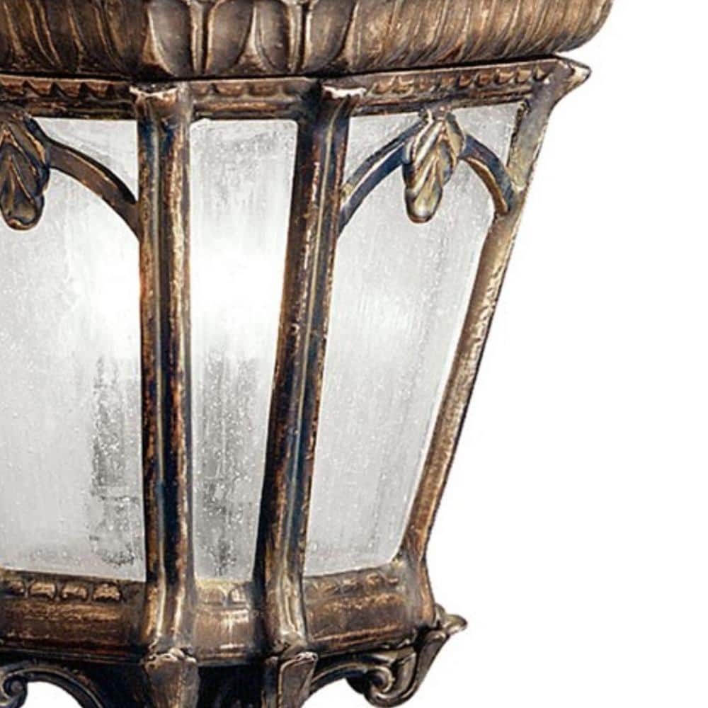 Londonderry Bronze 3-Light Outdoor Pendant with Clear Glass