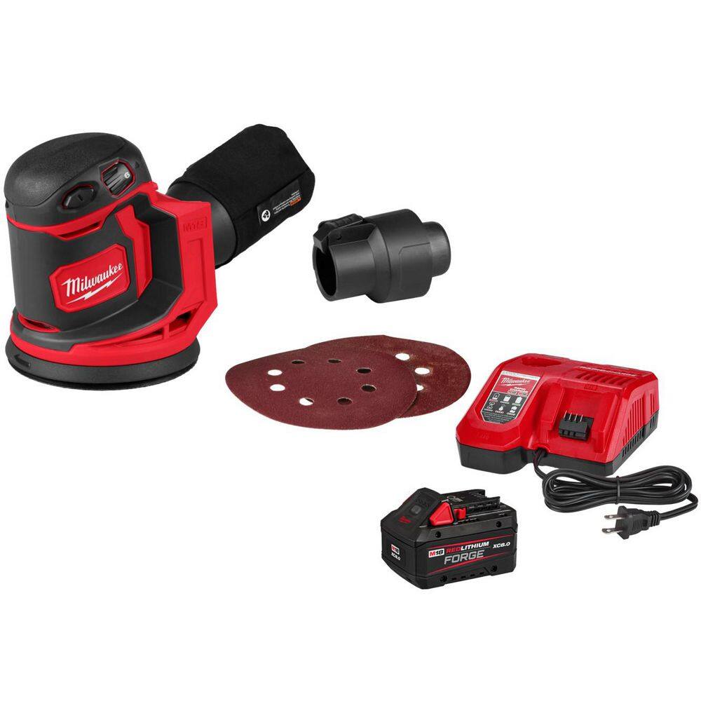 M18 18V Lithium-Ion Cordless 5 in. Random Orbit Sander w/ 8.0 Ah Starter Kit price history on PriceWatchPro