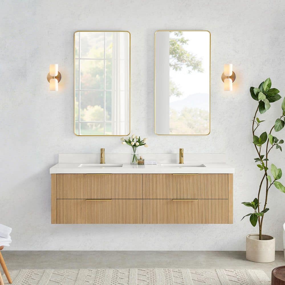 バルバロスページ ROSWELL Barcelona 72 in.W x 22 in.D x 21.7 in.H Double Sink Bath