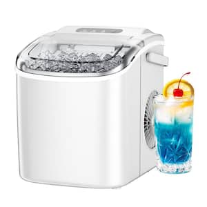SIMZLIFE 9.4 in. 26.5lb/24H Bullet Ice Countertop Portable Ice