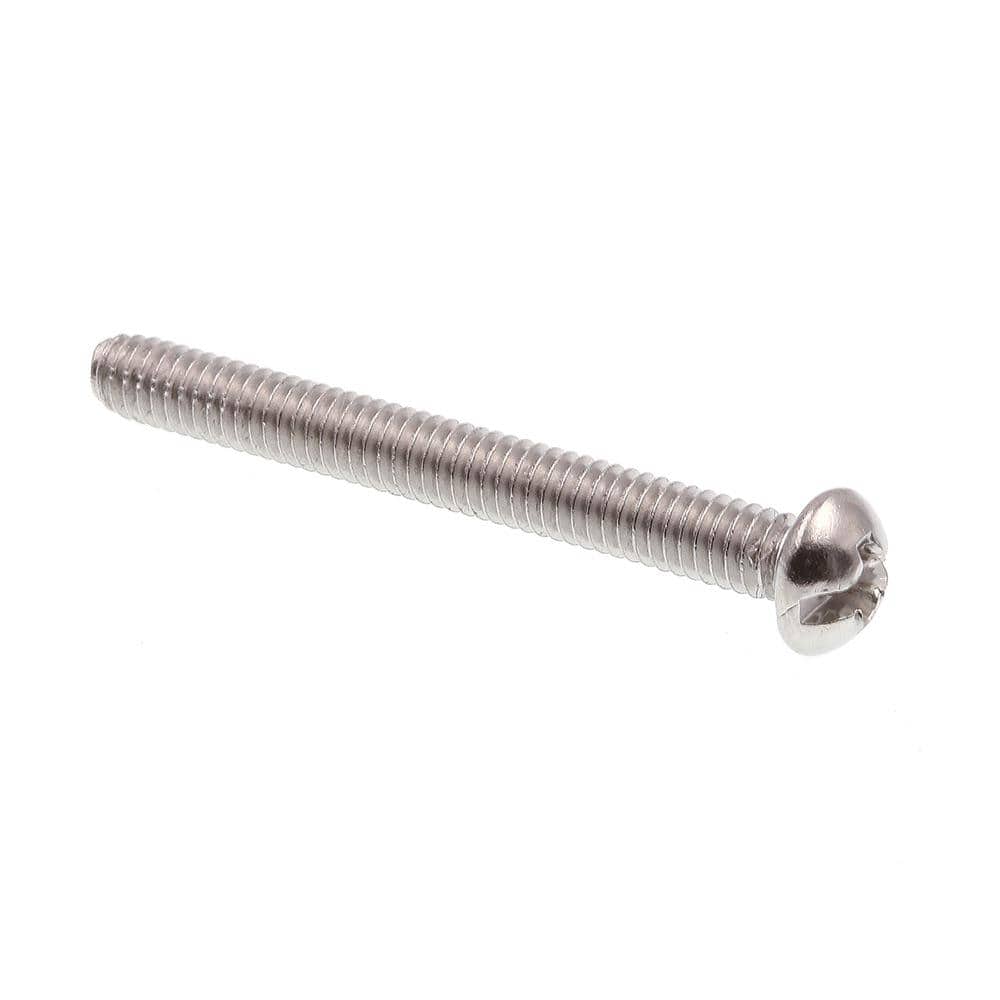 Prime-Line #8-32 x 1-1/2 in. Grade 18-8 Stainless Steel Phillips/Slotted  Combination Drive Round Head Machine Screws (25-Pack) 9003797 The Home  Depot