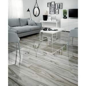 Dellano Moss Grey 8 in. x 48 in. Polished Porcelain Floor and Wall Tile (480.6 sq. ft./Pallet)