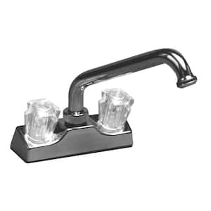 4 in. 2-Handle Roman Tub Deck Mounted Faucet for Mobile Home/RV in Chrome