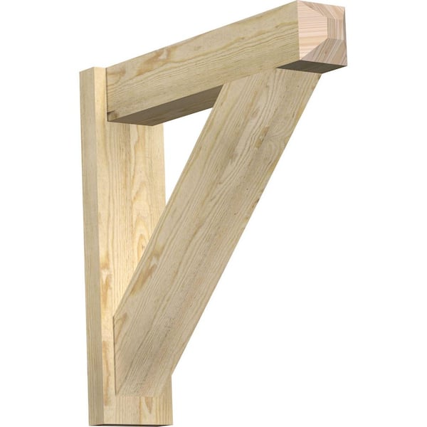 Ekena Millwork 6 in. x 26 in. x 26 in. Douglas Fir Traditional Craftsman Rough Sawn Outlooker