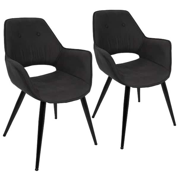 Lumisource Mustang Black Accent Chair (Set of 2)