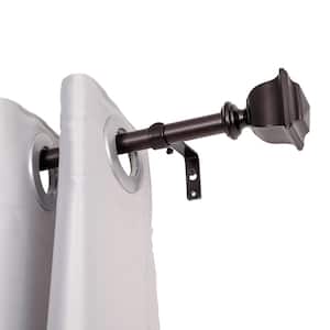 0.75 Inch Curtain Rod For Windows 86 to 120 Inch, Adjustable Drapery Rods, Oil rubbed bronze