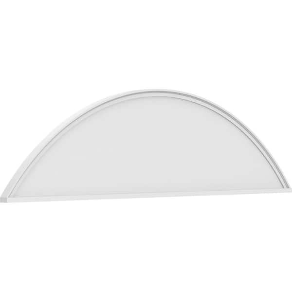 2 in. x 86 in. x 22-1/2 in. Segment Arch Smooth Architectural Grade PVC Pediment Moulding