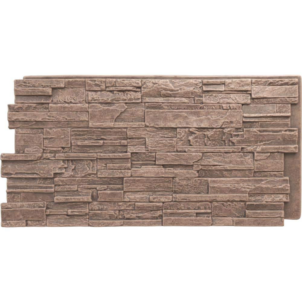 Ekena Millwork Cascade 48 5/8 in. x 1 1/4 in. North Hill Stacked Stone ...