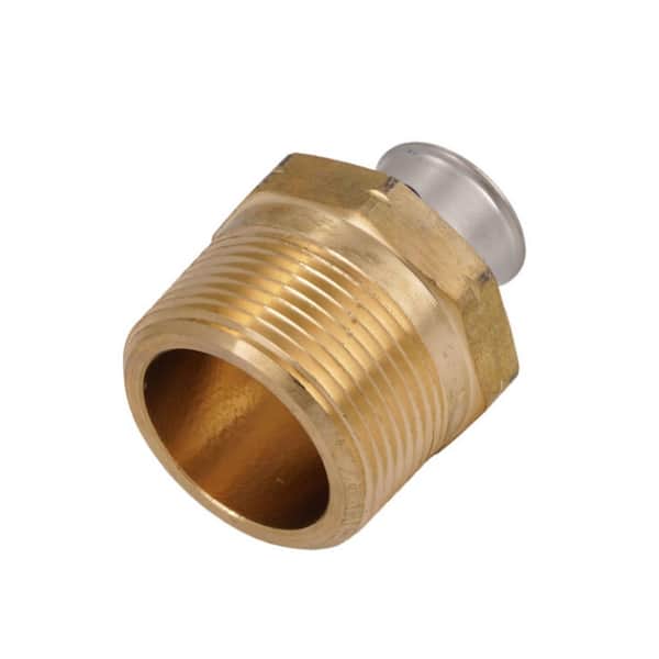 Viega PureFlow 3/4 in. Press x 1-1/4 in. MPT Zero Lead Bronze