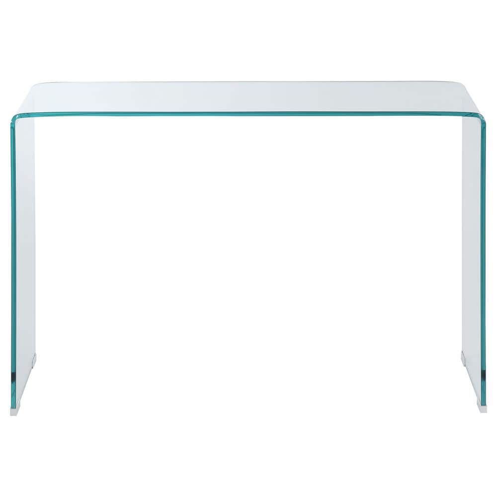 Minimalist Clear Glass Rectangular Sofa Table
