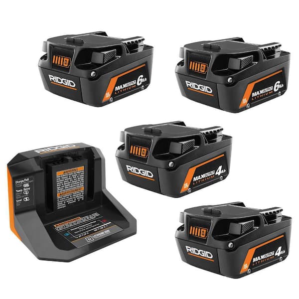 18V 8.0 Ah MAX Output EXP Lithium-Ion Battery with 18V MAX Output Starter Kit with (2) 4 Ah Batteries and Charger