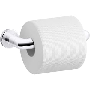 Kumin Wall-Mount Toilet Paper Holder in Polished Chrome