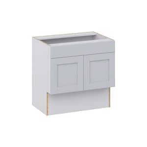 Cumberland Light Gray Shaker Assembled 30 in.Wx 30 in.H x 21 in.D Accessible ADA False Front Vanity Base Kitchen Cabinet