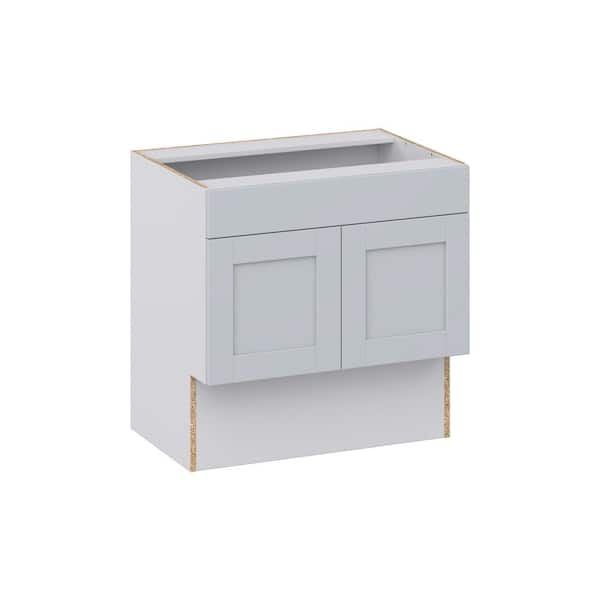 J COLLECTION Cumberland Light Gray Shaker Assembled 30 in.Wx 30 in.H x ...