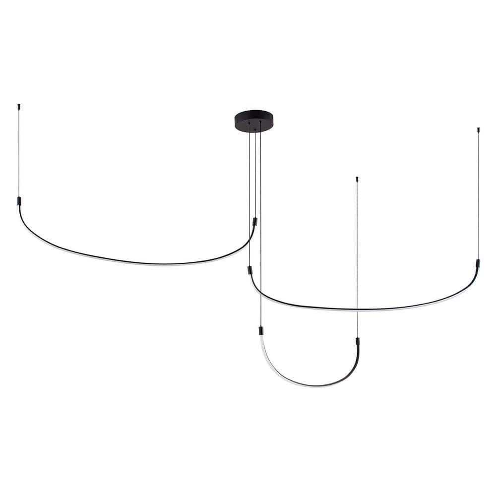 Talis 90 in. 1 Light 70-Watt Black Integrated LED Pendant Light price history on PriceWatchPro