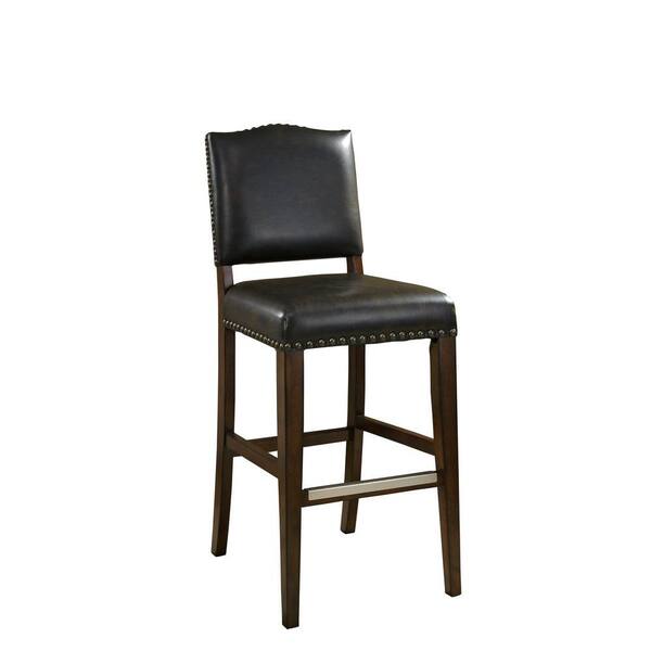 American Heritage Worthington 26 in. Suede Cushioned Bar Stool (Set of 2)