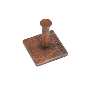 Hand Hammered Copper Single Robe Hook in Oil Rubbed Bronze