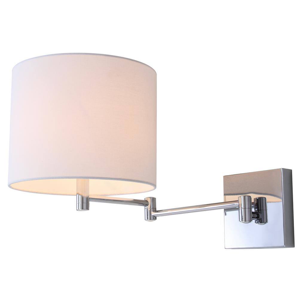 Lillian Chrome Polished Transitional Wall Sconce Set of 2