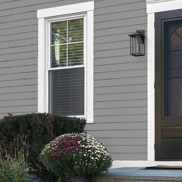 Glidden Premium 5 gal. PPG0996-4 Cloudy Slate Flat Exterior Latex