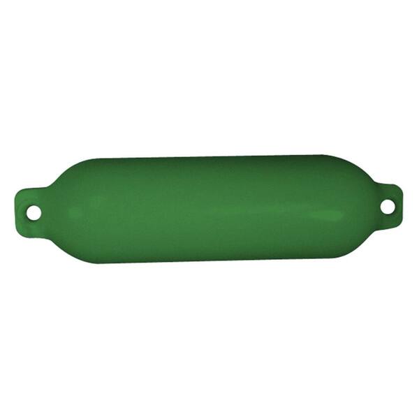 Taylor Made Hull Gard Inflatable Vinyl Fender - Hunter Green, 8.5 in. x 27 in.