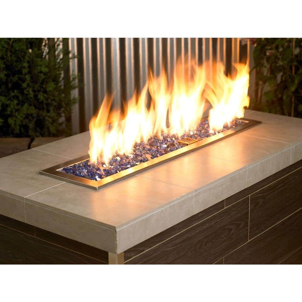 Sapphire Blue Reflective Fire Glass, 10-Pound, 1/2 Inch