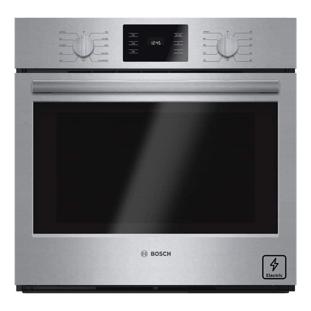 Bosch 500 Series 30 in. Built-In Single Electric Wall Oven with European Convection and Self-Cleaning in Stainless Steel