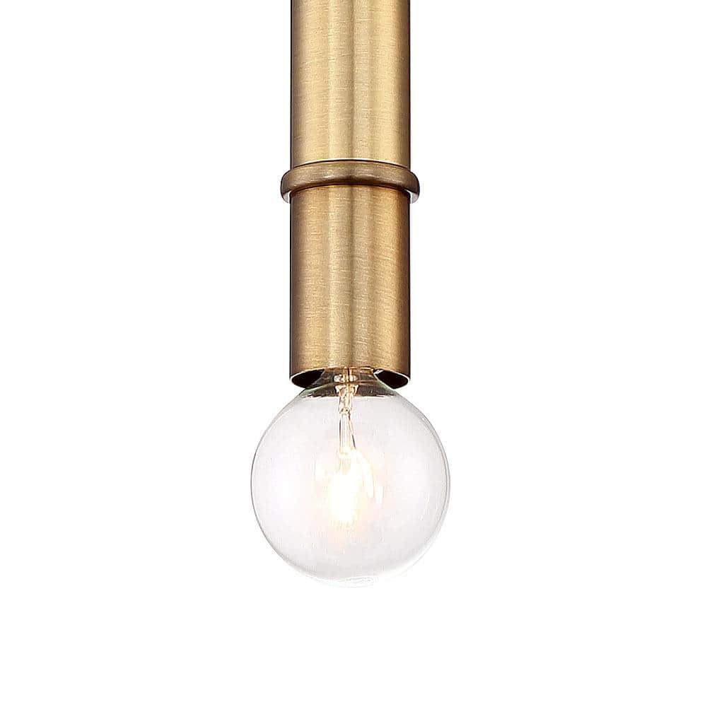 Emmett Mid-Century Modern Mini-Pendant in Old Satin Brass