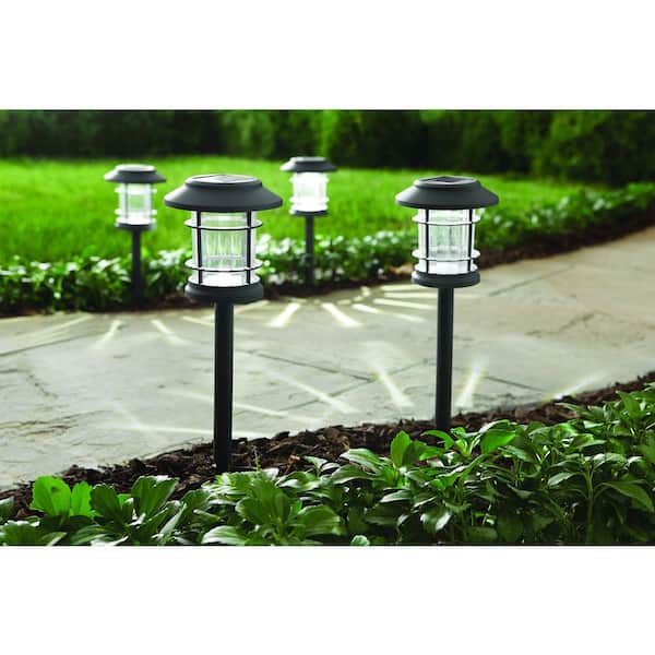 Hampton Bay Solar Gray LED 10 Lumen Path Light (5-Pack)