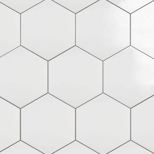 Merola Tile Apini Hex Matte Porcelain...