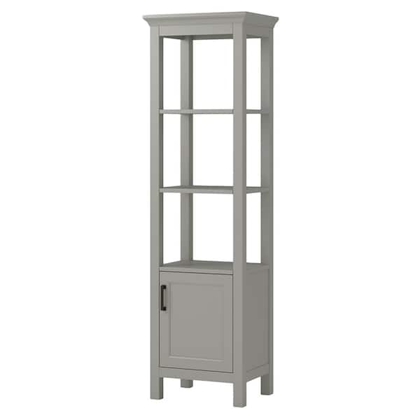 Foremost Hollis 20 in. W x 15 in. D x 68 in. H Gray Wood Freestanding ...