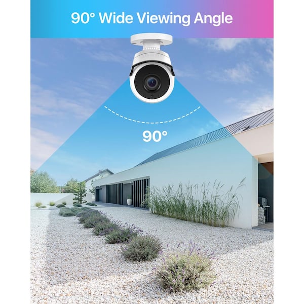 1080P Full HD TVI Hardwired Home Security Camera with Audio Recording 120 ft. Night Vision Only Compatible with TVI DVR