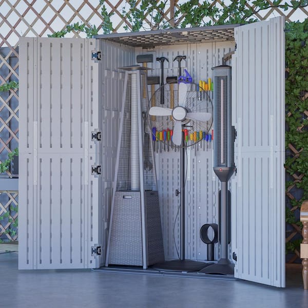 Vertical 52.36 W x 29.7 D x 74.25 in. H Resin Outdoor Storage