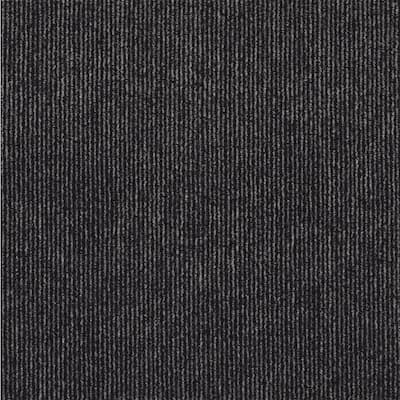 Picket Sky Grey Texture Commercial 24 in. x 24 in. Peel and Stick Carpet Tile (10 Tiles/Case)