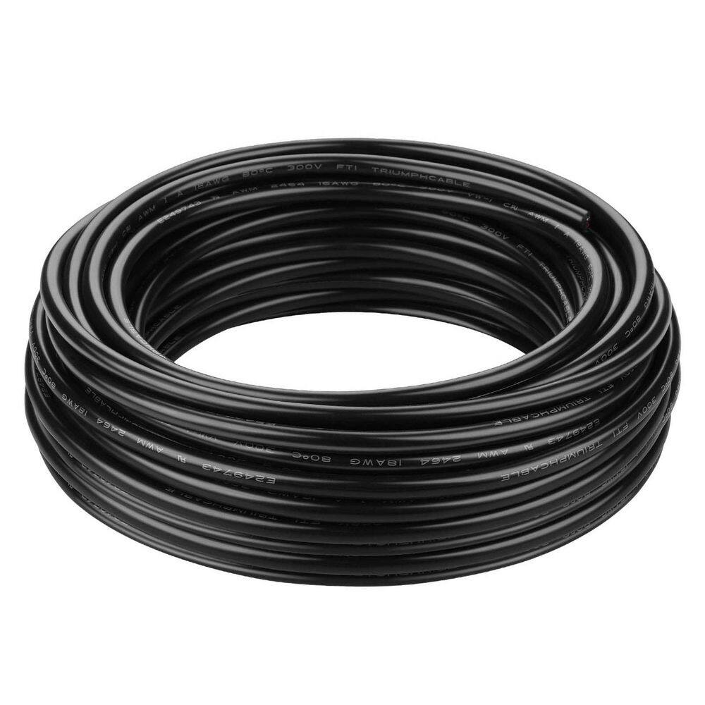 18 / 2 Conductor Stranded Wire 50ft Oxygen-Free Copper Grounded PVC Cord UL Listed Landscape Lighting Wire price history on PriceWatchPro