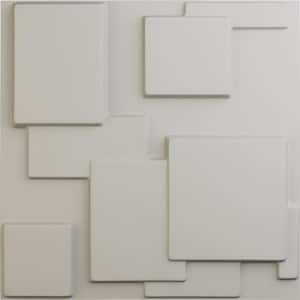 19-5/8"W x 19-5/8"H Gomez EnduraWall Decorative 3D Wall Panel, Satin Blossom White (Covers 2.67 Sq.Ft.)