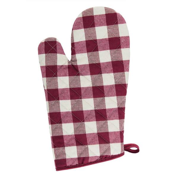 Oven Mitts, Premium Heat Resistant Kitchen Gloves Cotton & Polyester  Quilted Oversized Mittens, 1 Pair Pink