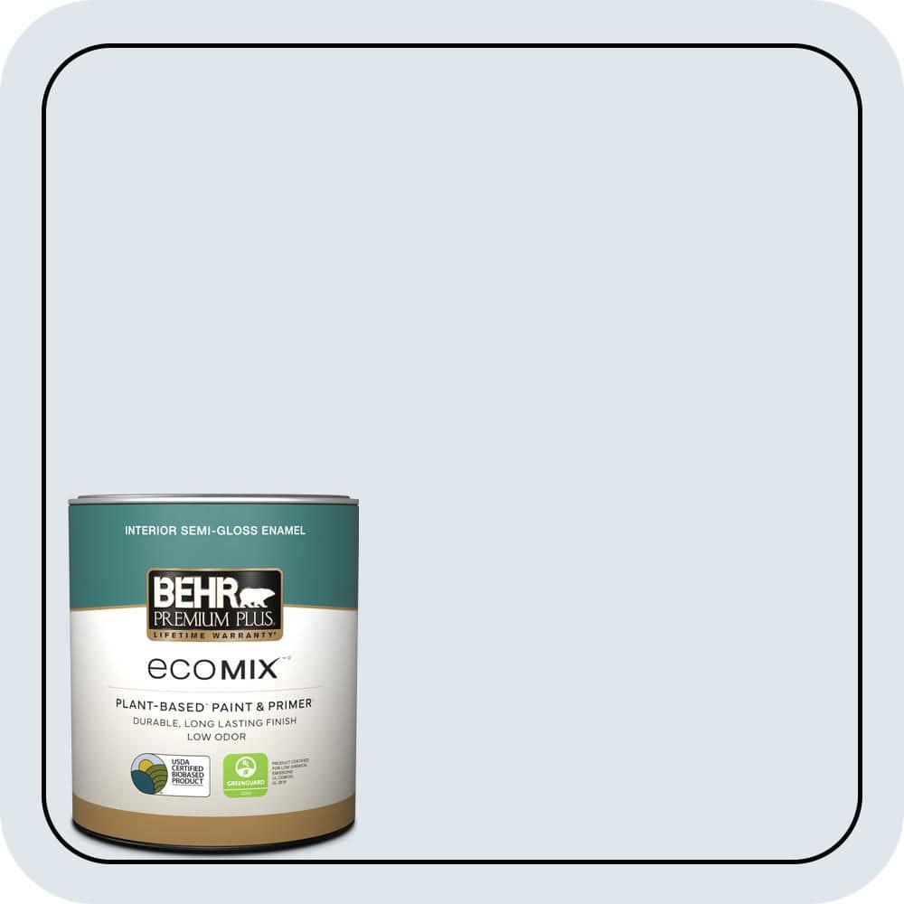 1 qt. #580C-1 Diamond Light Semi-Gloss Enamel EcoMix Plant-Based Interior Paint & Primer price history on PriceWatchPro