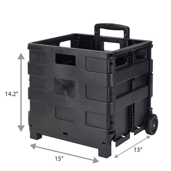 VEVOR Collapsible Storage Bins with Lids 65L 3 Packs Folding Plastic Stackable Utility Crates with Handles Large Heavy Duty Containers for Clothes